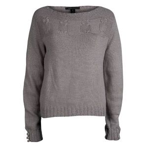 Marc Jacobs Vintage Gray Owl Sweater XS